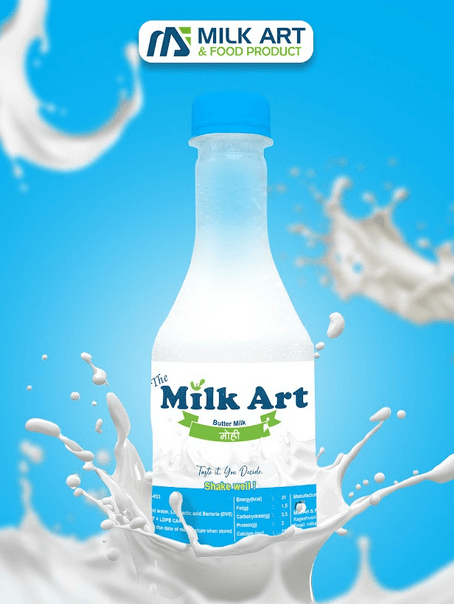 Chilled buttermilk mohi in a bottle perfect for meals